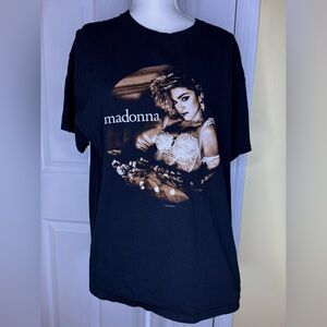 Madonna The Celebration Tour Black Graphic T-Shirt